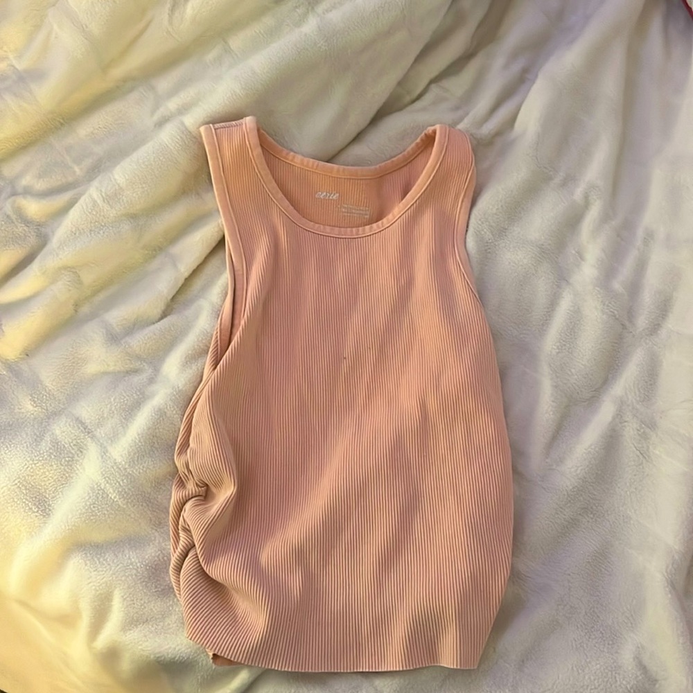Cream Orange Tank Top